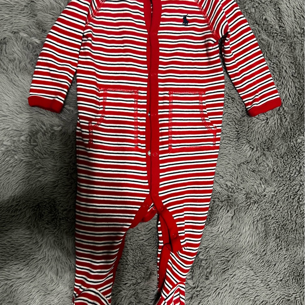 Red, White, & Blue 6 month Polo onesie